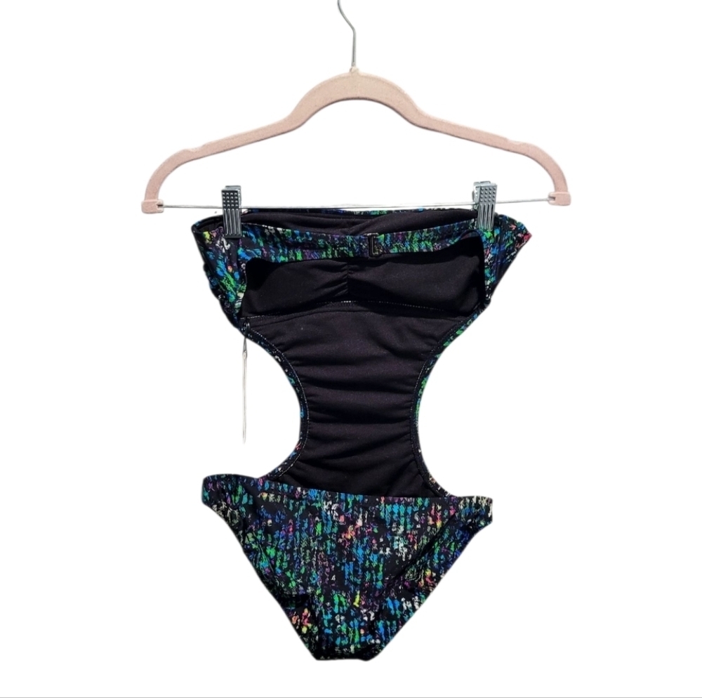 New Derek Lam Nightshade Multi Color Monokini Swimsuit - Picture 3 of 9